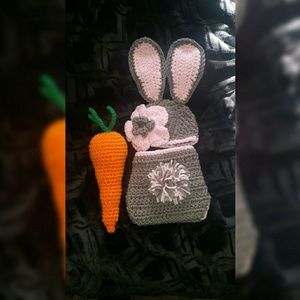 Crochet diaper cover set